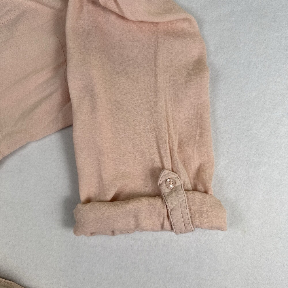 TORRID Dress Ballet Pink Embroidered Cottagecore Boho Roll Tab Button Up Plus 3X - Picture 7 of 12